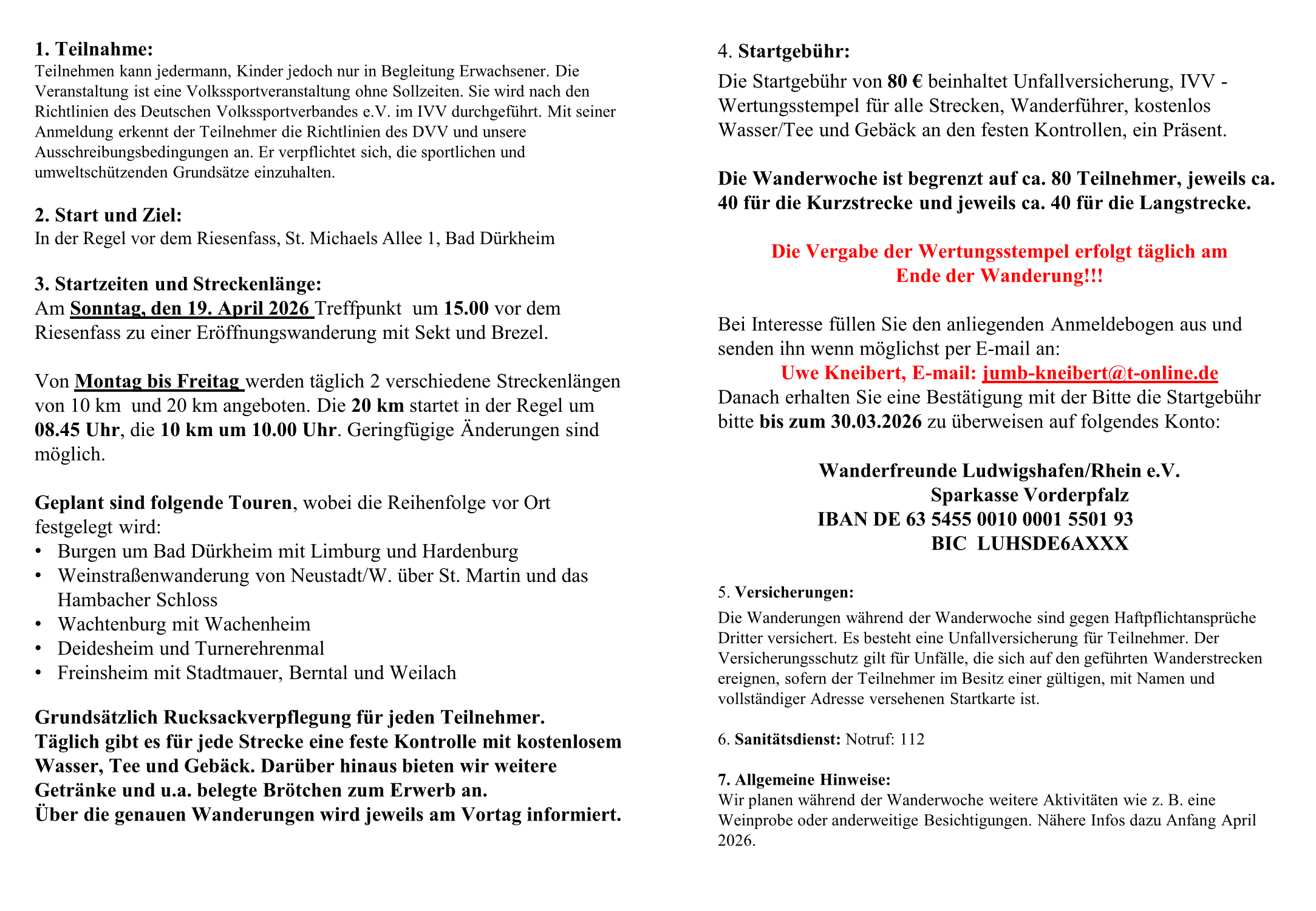 Wanderwoche 2026